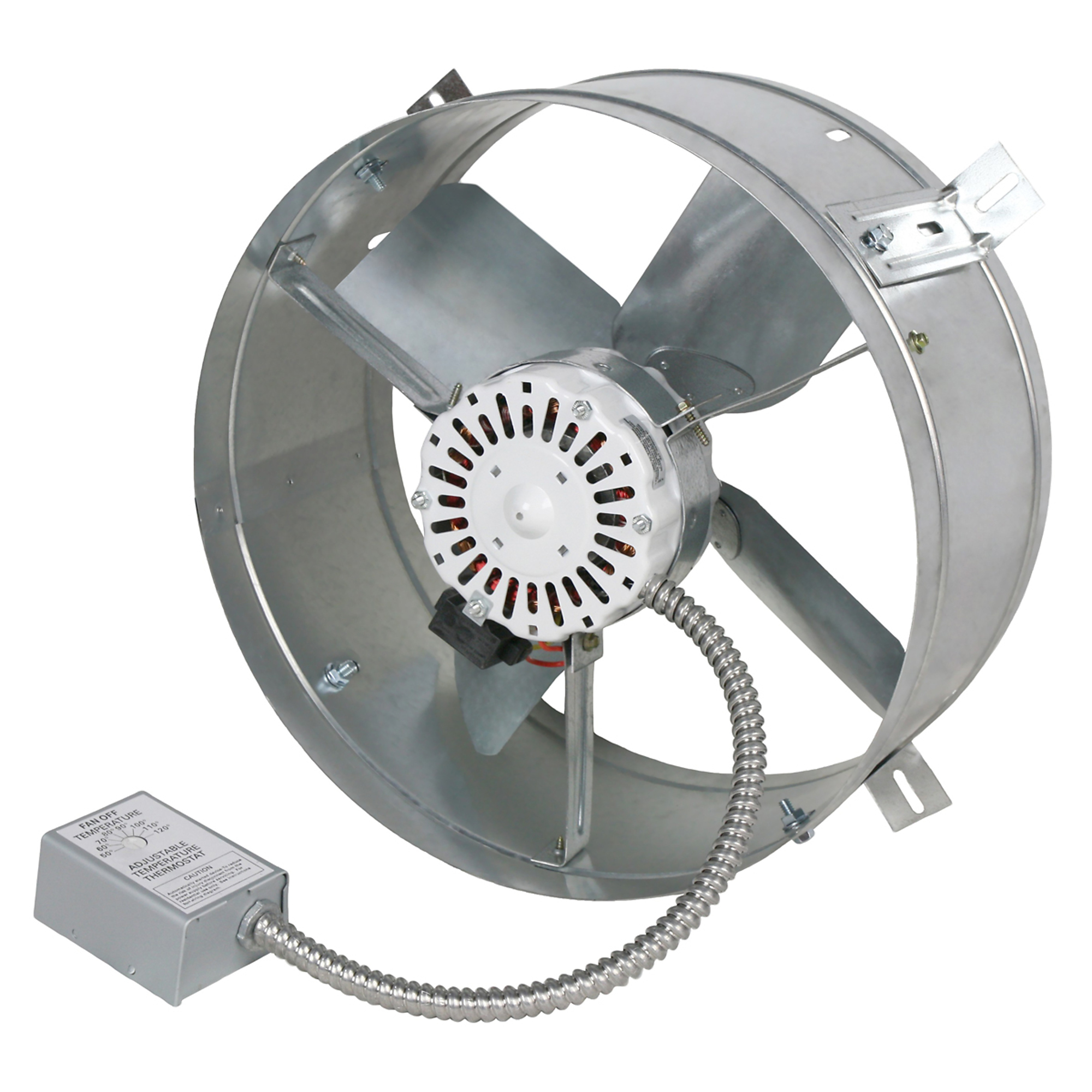 Maxx Air, 1650 CFM Gable Mount Power Attic Ventilator, Air Delivery 1650 cfm, Model# CX2500UPS